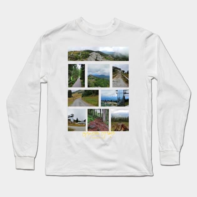 colage photos landscape Großer Arber germany Long Sleeve T-Shirt by matze-design